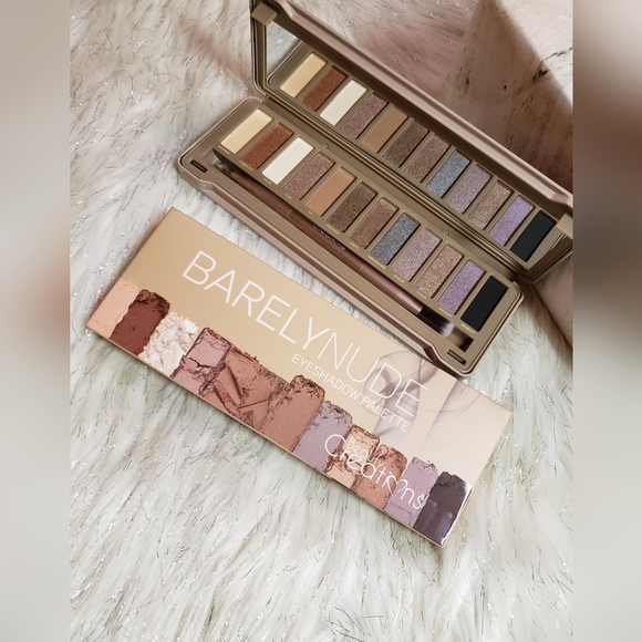 Barely Nude From Beauty Creations 12 Color Eyeshadow Palette With Brush - Picture 3 of 5